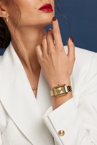 Stalen Quartz Horloge Jasmine