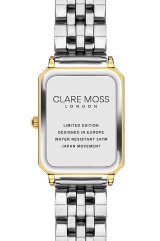 Stalen Quartz Horloge met Parelmoer Champagne - Zilverkleurig en Goudkleurig