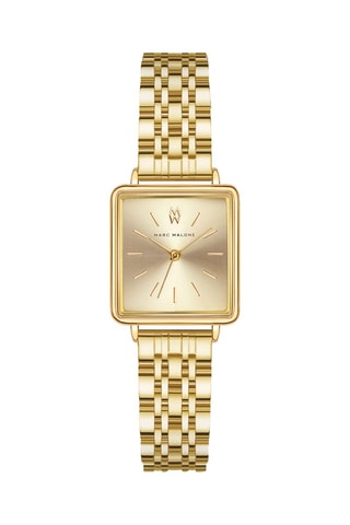Stalen Quartz Horloge Goudkleurig - Marc Malone - Marc Malone