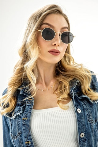 Zonnebril Uniseks Categorie 3 - Zwart - Monica Monaco