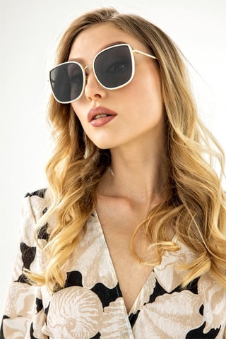 Gepolariseerde Zonnebril Uniseks - Categorie 3 - Goudkleurig - Monica Monaco