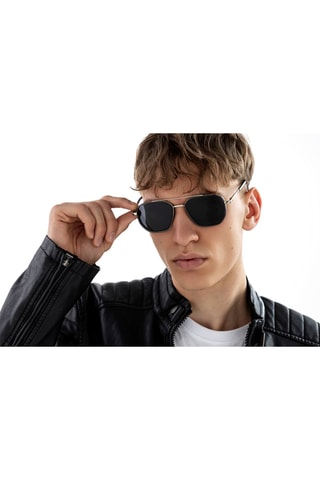 Gepolariseerde Zonnebril Mixed - Zilverkleurig en Zwart