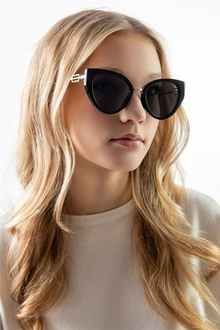 Zonnebril Dames - Zwart en goudkleurig