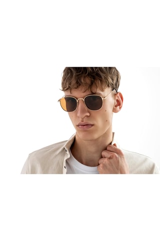 Zonnebril Mixed - Goudkleurig en bruin