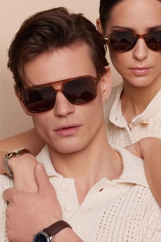 Uniseks gepolariseerde zonnebril Nebula- categorie 3 - Bruin