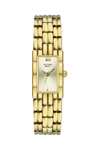Stalen Quartz Horloge - Goudkleurig - Victoria Walls