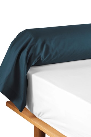 Taie de traversin en coton 57 fils/cm² Lina - Bleu