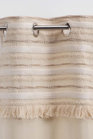 Rideau à œillets Atlas - Naturel - 140 x 240 cm