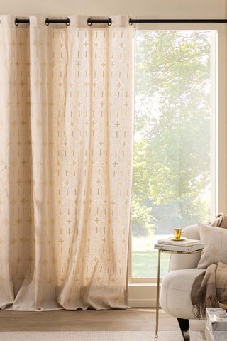 Rideau Ondine - Blanc - 140 x 280 cm 