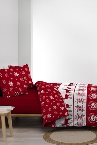 Parure de couette Floconette - Rouge