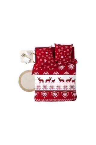 Parure de couette Floconette - Rouge