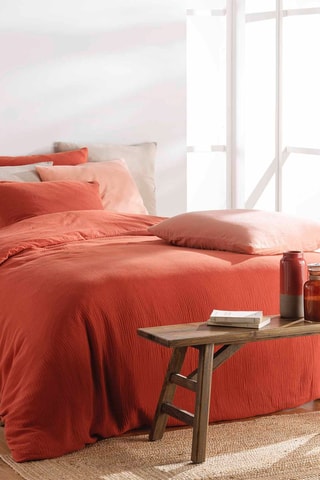 Parure de couette 112 fils/cm² Angelia - Rose