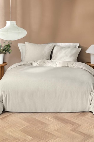 Parure de couette Azura - Ecru et gris