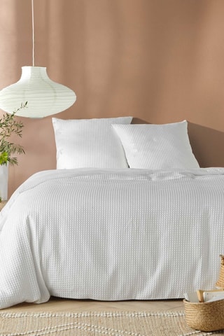 Parure de couette Abelia - Blanc