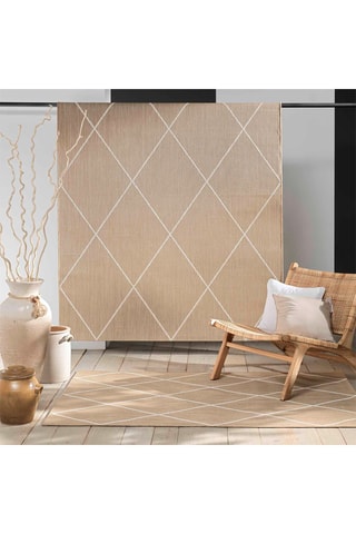 Tapis Damira - Beige et blanc