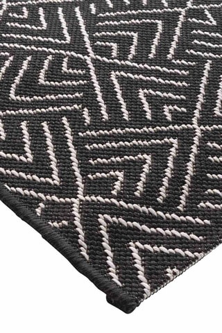 Tapis Aztek - Noir et écru