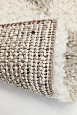 Tapis Damero - Beige et blanc