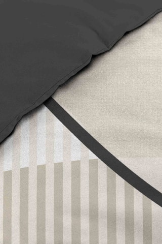 Parure de draps en coton Santana - Ecru, noir et doré