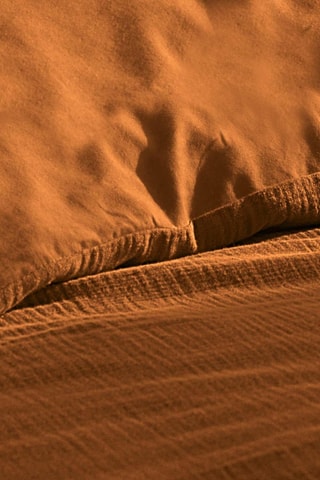 Parure de draps en coton 57 fils/cm² Angelia - Caramel