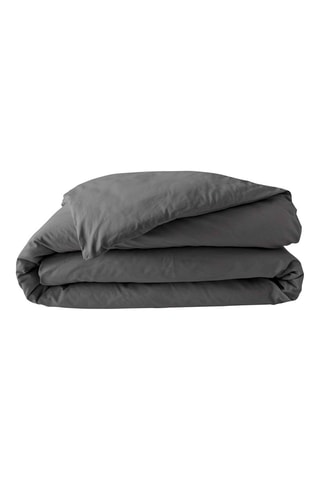 Housse de couette en percale de coton 78 fils/cm² Percaline - Gris
