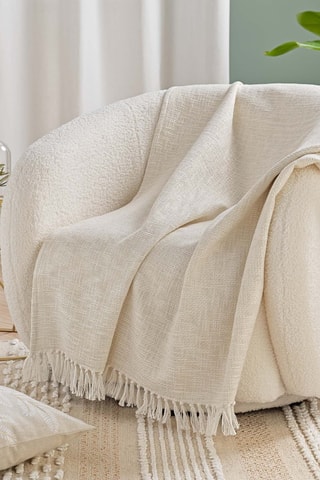 Plaid Ziggy - Naturel - 125 x 150 cm