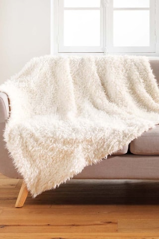 Plaid Mouton - Blanc - 180 x 220 cm