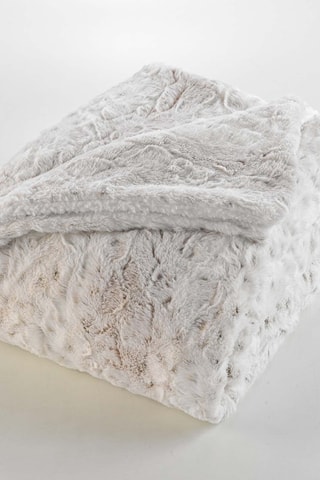 4 plaids Alaska - Ecru - 220 x 240 cm