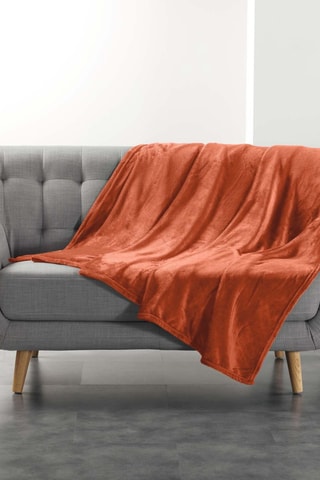 Plaid Flanou - Terracotta - 180 x 220 cm