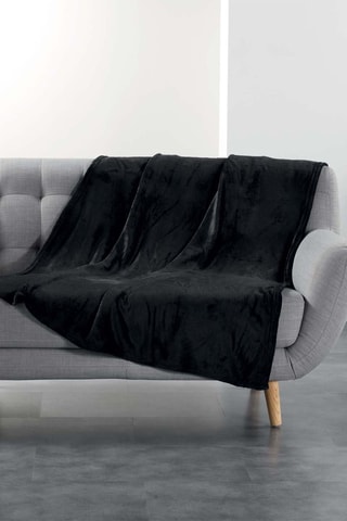 Plaid Flanou - Noir - 125 x 150 cm