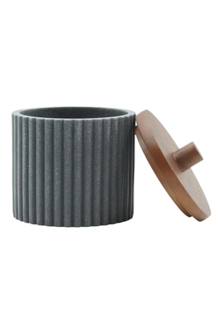 Pot à cotons Niagara - Anthracite et naturel