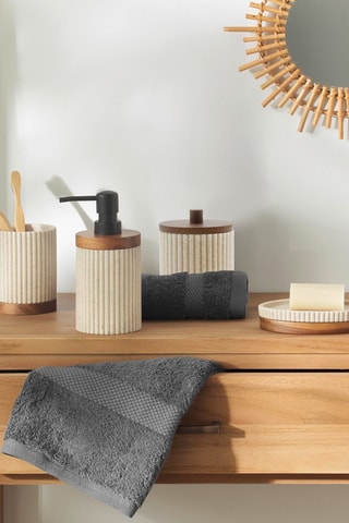 Pot à cotons Niagara - Beige et naturel