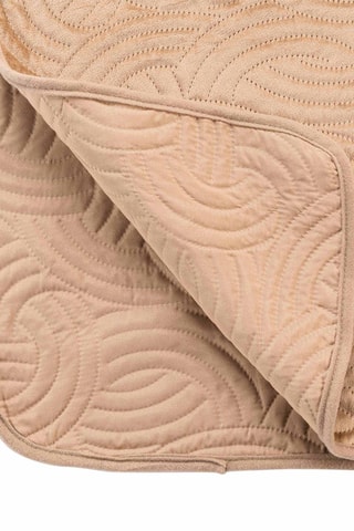 Couvre-lit et taies d'oreiller en velours Solange - Marron