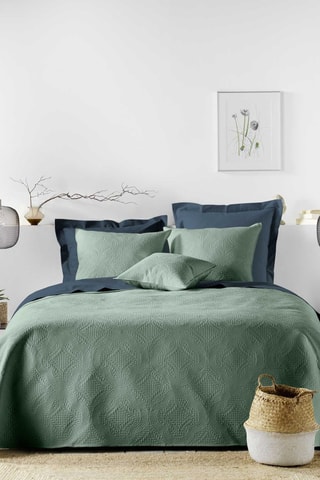 Ensemble couvre-lit Romane - Vert