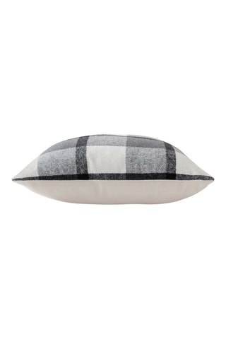 Coussin Ecossais - Anthracite et blanc - 45 x 45 cm