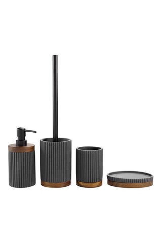 Brosse WC Niagara - Anthracite et naturel