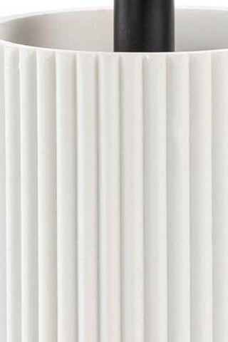 Brosse WC Niagara - Blanc et naturel