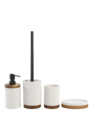 Distributeur de savon Niagara - Blanc et naturel