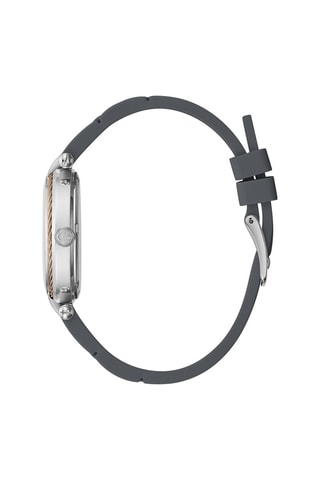 Montre à quartz en silicone et nacre