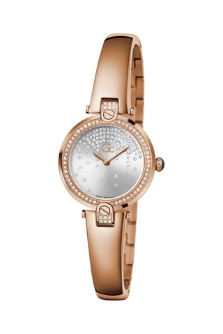 Montre à quartz en acier - Doré rose