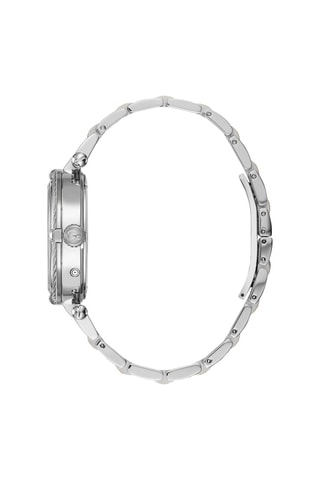 Montre à quarte en acier - Argenté et noir 