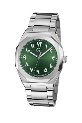 Montre à quartz en acier  - Argenté