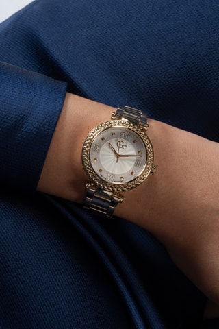 Montre à quartz en acier - Doré