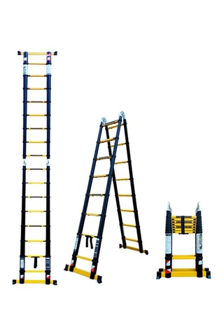 Echelle-escabeau télescopique Grafitek 5,60 m et 2,80 m