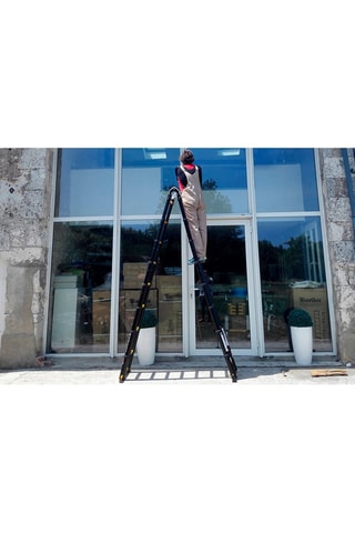 Echelle-escabeau télescopique Grafitek 5,60 m et 2,80 m