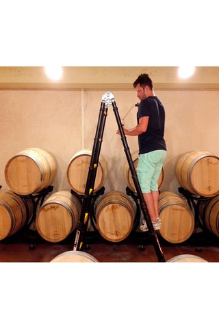 Echelle-escabeau télescopique Grafitek 4,40 m et 2,20 m