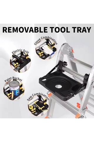 Plataforma dobrável multiferramentas - 30 x 30 x 20 cm