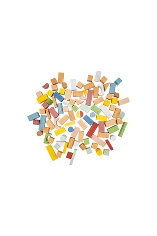 Blocs de construction en bois - 100 pièces - Dès 18 mois