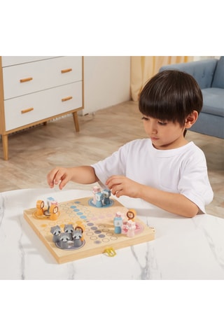 Jeu de petits chevaux en bois - Dès 3 ans