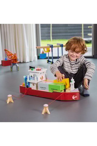 Porte-conteneurs en bois  -  Dès 3 ans