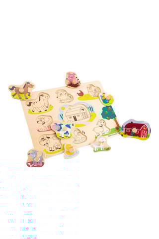 Puzzle en bois Ferme - 8 pièces - Dès 2 ans